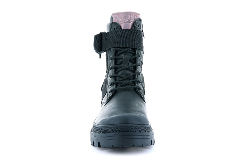 Botas Palladium PALLABASE TACT STR L Mujer Negras | Chile-20857