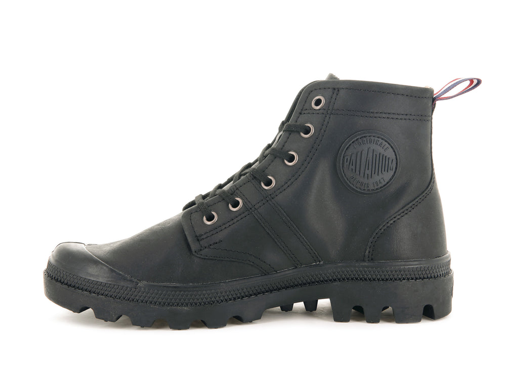 Botas Palladium PALLABROUSSE 75TH LEATHER Hombre Negras | Chile-73215