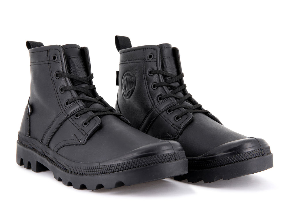 Botas Palladium PALLABROUSSE HI WATERPROOF Hombre Negras | Chile-50974