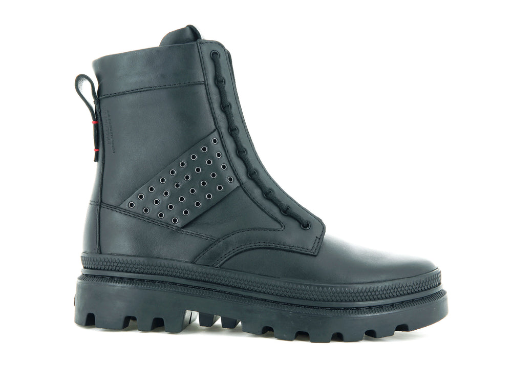 Botas Palladium PALLATROOPER ROCK Mujer Negras | Chile-86502