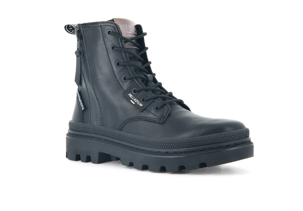 Botas Palladium PALLATROOPER ZIP L Mujer Negras | Chile-27384