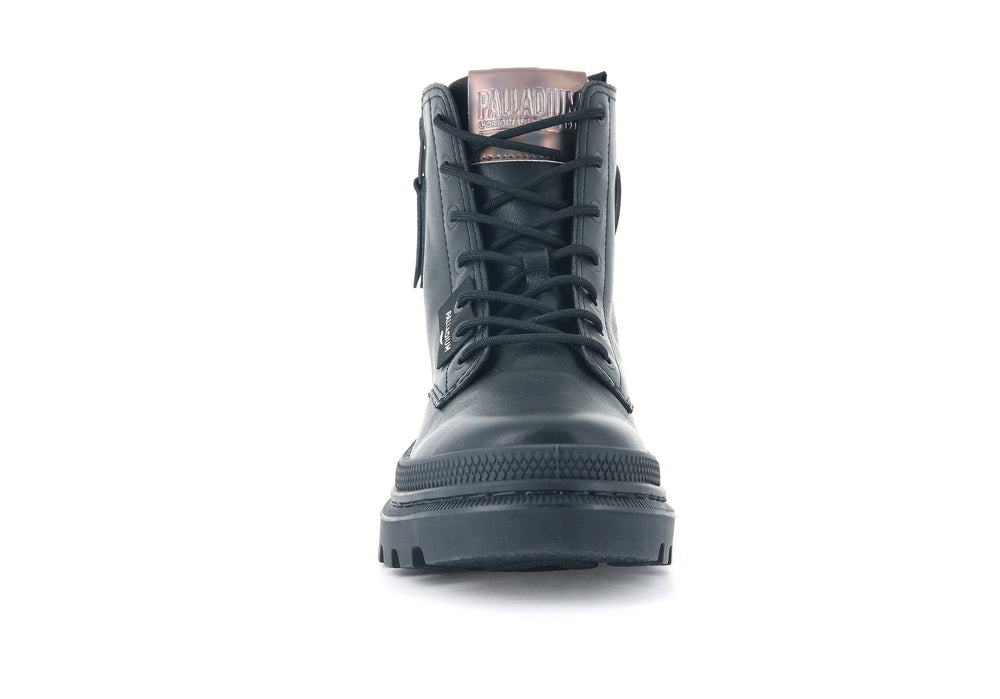 Botas Palladium PALLATROOPER ZIP L Mujer Negras | Chile-27384