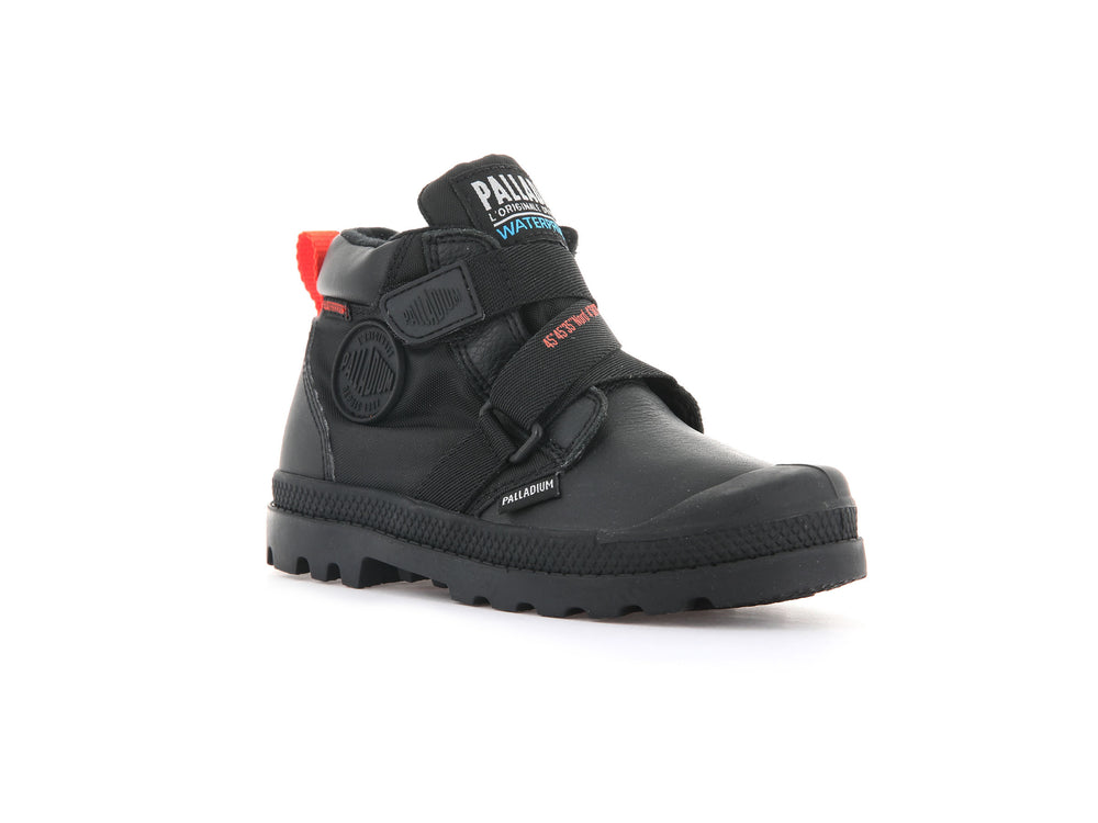 Botas Palladium PAMPA HI CUFFSTR WP+ Niños Negras | Chile-06927