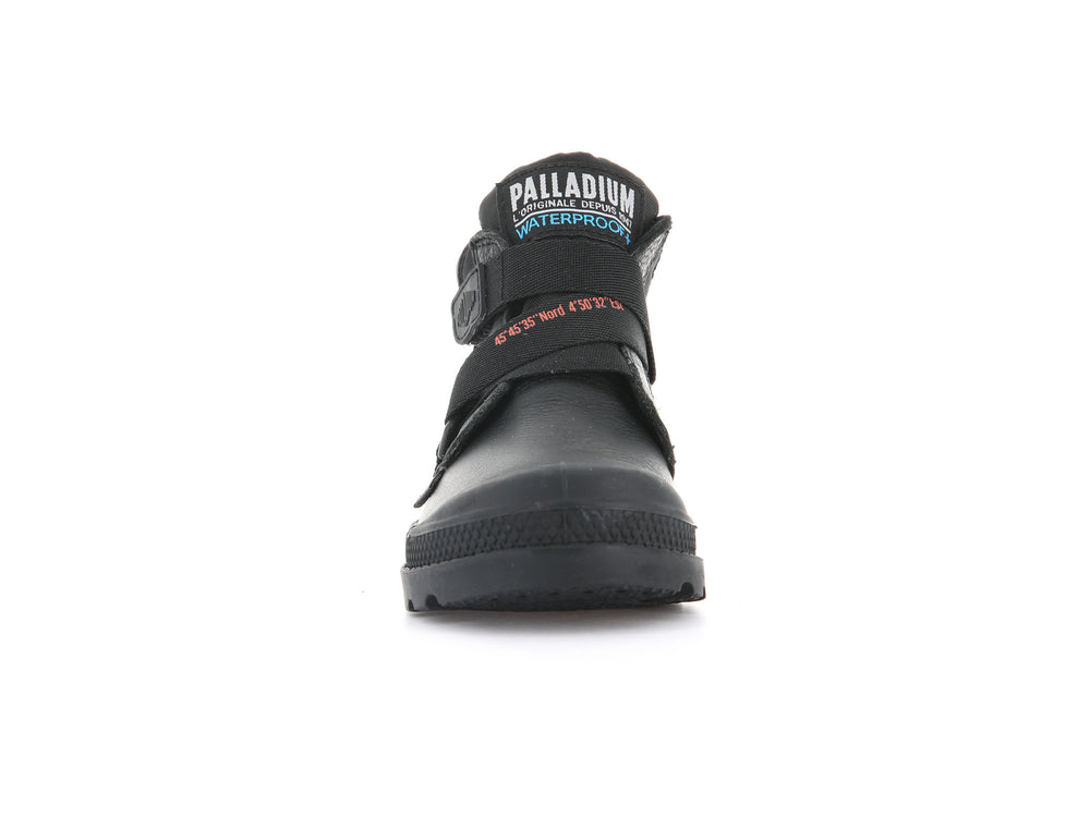 Botas Palladium PAMPA HI CUFFSTR WP+ Niños Negras | Chile-06927