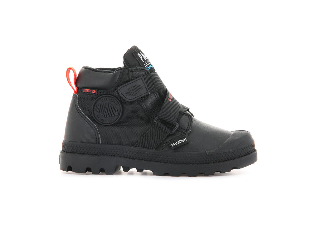 Botas Palladium PAMPA HI CUFFSTR WP+ Niños Negras | Chile-06927