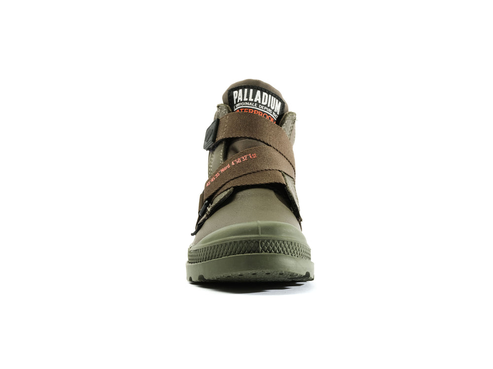 Botas Palladium PAMPA HI CUFFSTR WP+ Niños Verde Oliva | Chile-58317