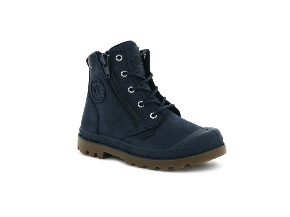 Botas Palladium PAMPA HI CUFF WATERPROOF Niños Indigo | Chile-63412