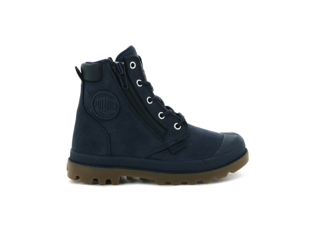 Botas Palladium PAMPA HI CUFF WATERPROOF Niños Indigo | Chile-63412