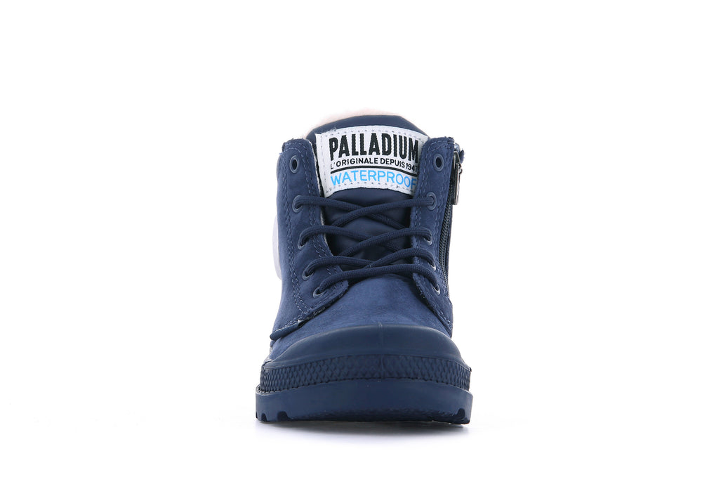 Botas Palladium PAMPA HI CUFF WPS OZ Niños Indigo | Chile-81652