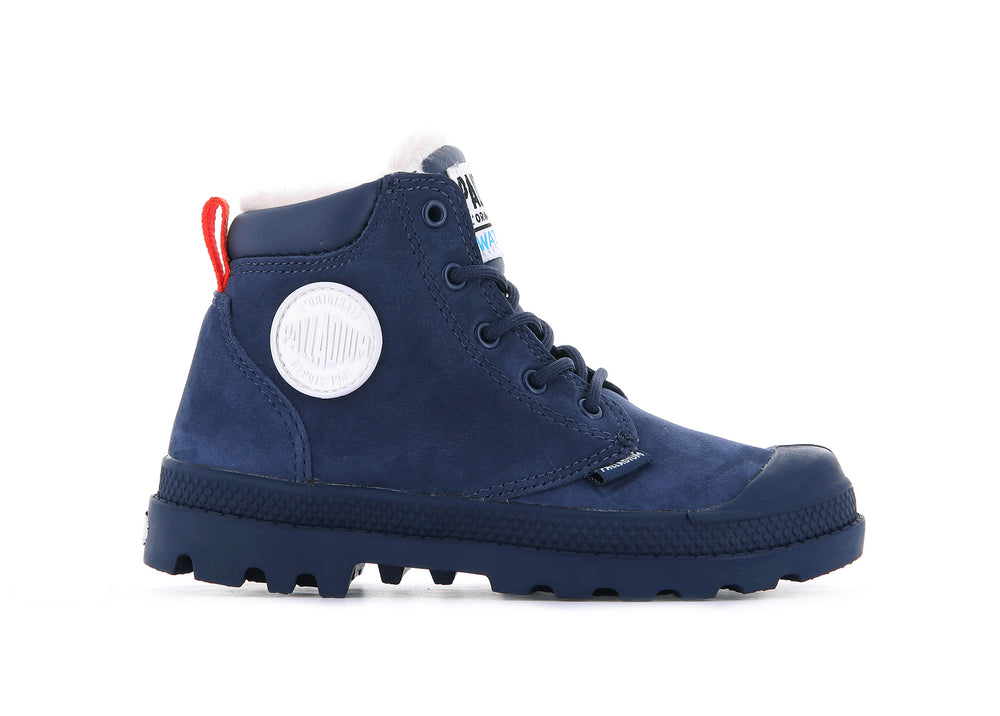 Botas Palladium PAMPA HI CUFF WPS OZ Niños Indigo | Chile-81652