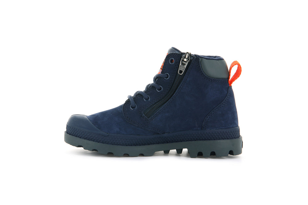 Botas Palladium PAMPA HI CUFF WP OZ Niños Indigo | Chile-56498