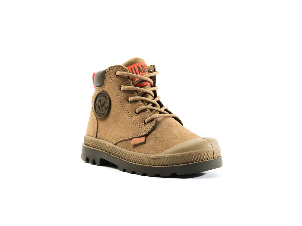 Botas Palladium PAMPA HI CUFF WP OZ Niños Marrones | Chile-67192