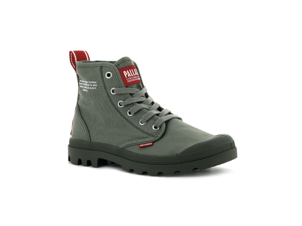 Botas Palladium PAMPA HI DARE Mujer Verde Oliva | Chile-69027