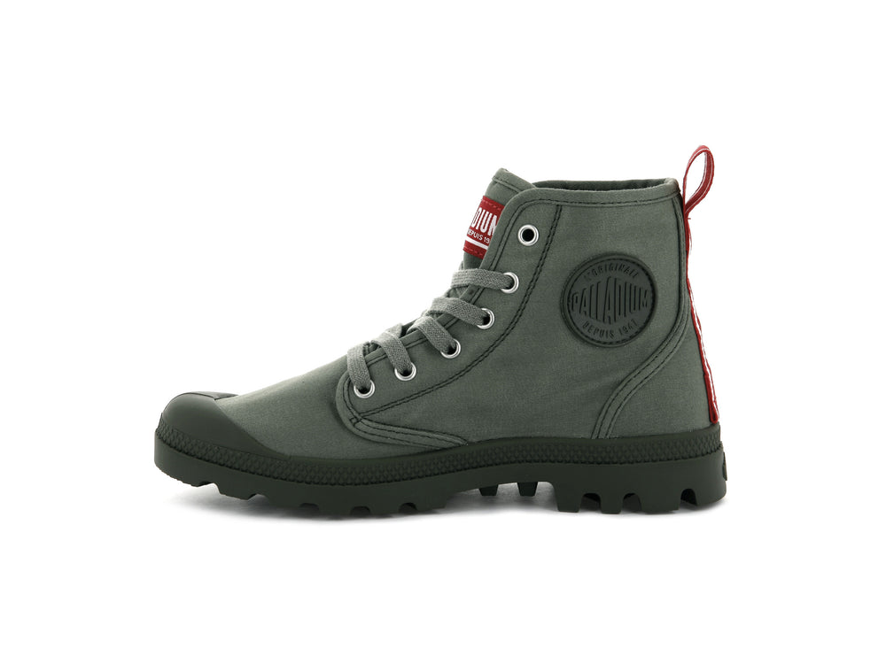 Botas Palladium PAMPA HI DARE Mujer Verde Oliva | Chile-69027