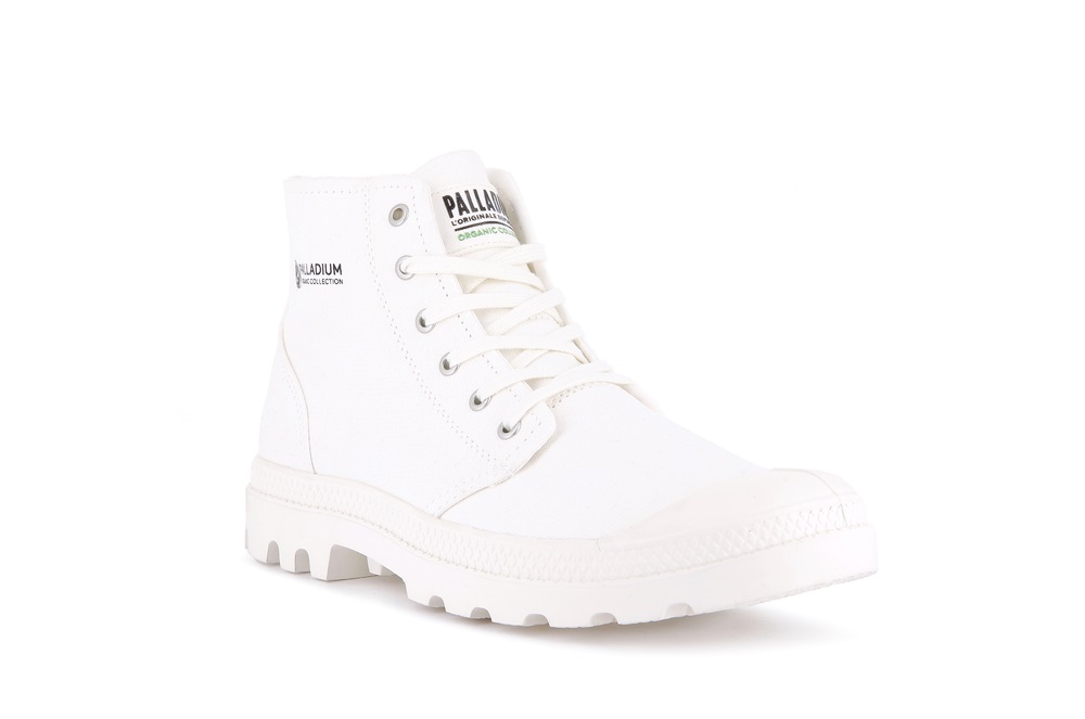 Botas Palladium PAMPA HI ORGANIC II Mujer Blancas | Chile-15207