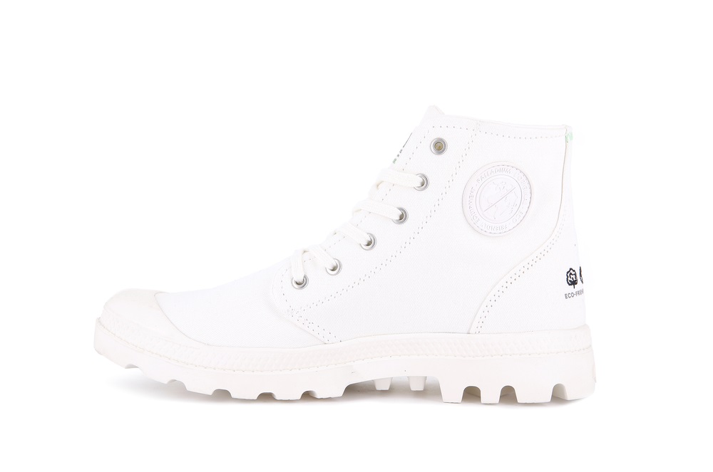 Botas Palladium PAMPA HI ORGANIC II Mujer Blancas | Chile-15207