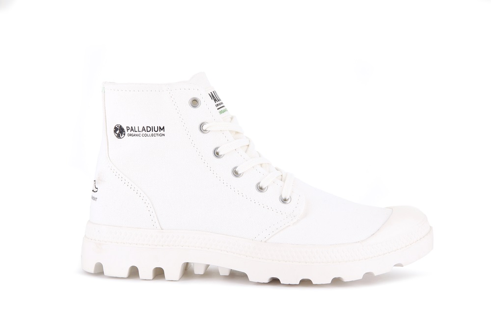 Botas Palladium PAMPA HI ORGANIC II Mujer Blancas | Chile-15207