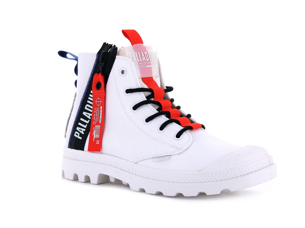 Botas Palladium PAMPA HI TICKET TO EARTH Mujer Blancas | Chile-28397