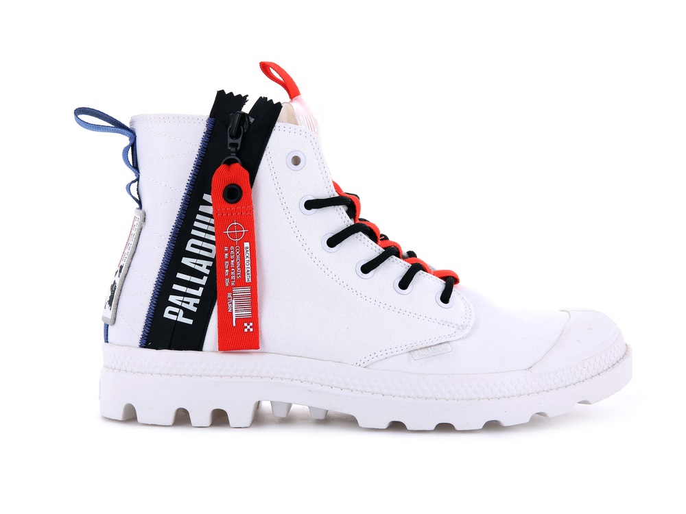 Botas Palladium PAMPA HI TICKET TO EARTH Mujer Blancas | Chile-28397