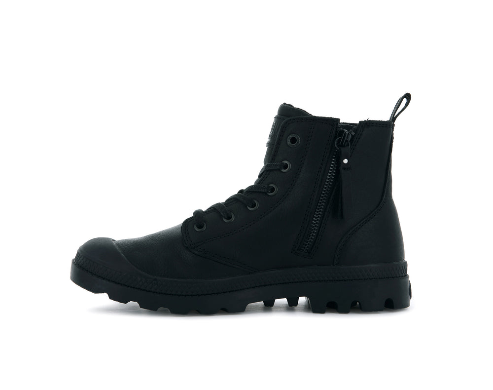 Botas Palladium PAMPA HI ZIP LTH ESS Hombre Negras | Chile-75064