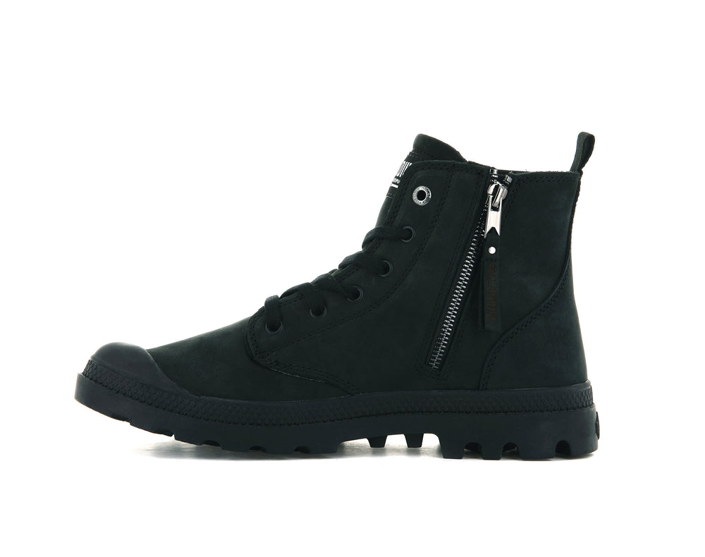 Botas Palladium PAMPA HI ZIP NBK Hombre Negras | Chile-84021