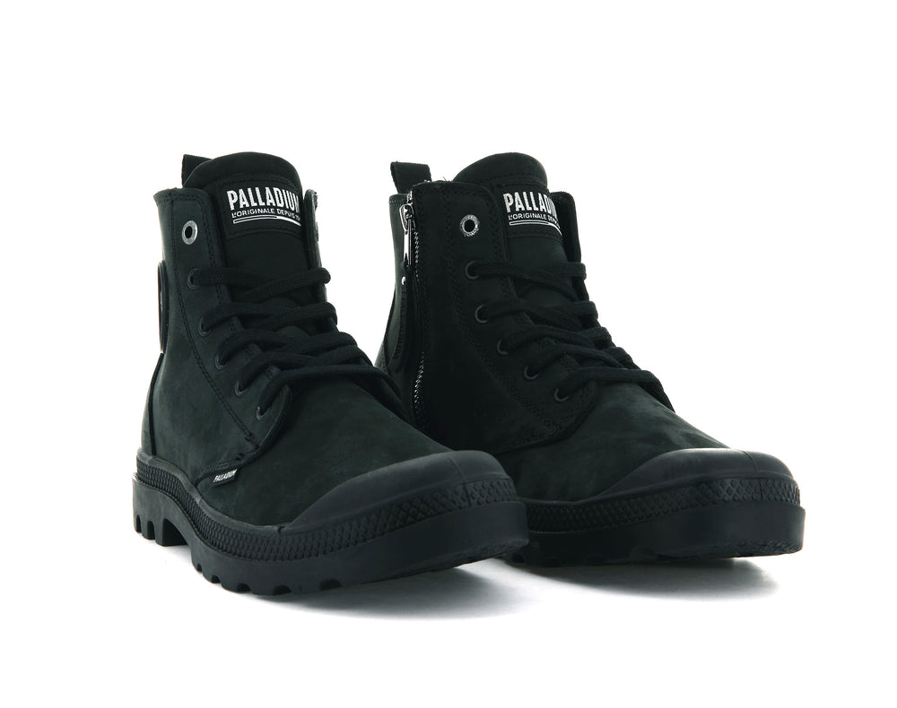 Botas Palladium PAMPA HI ZIP NBK Hombre Negras | Chile-84021