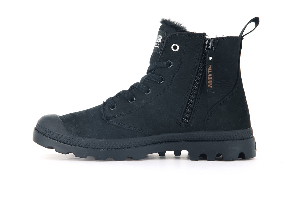 Botas Palladium PAMPA HI ZIP WL Hombre Negras | Chile-53048