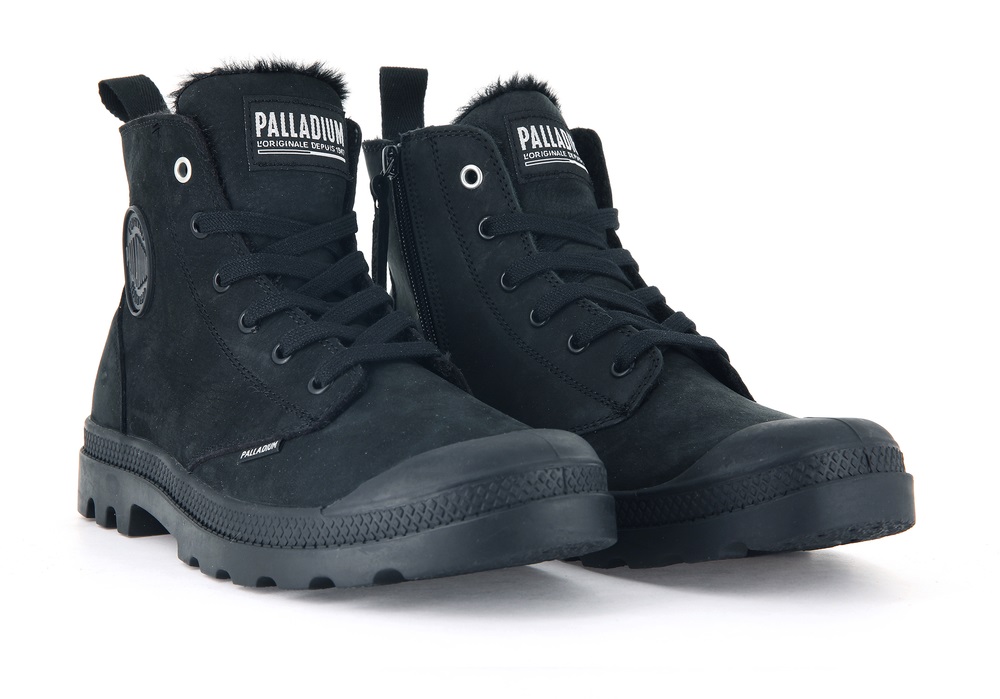 Botas Palladium PAMPA HI ZIP WL Hombre Negras | Chile-53048