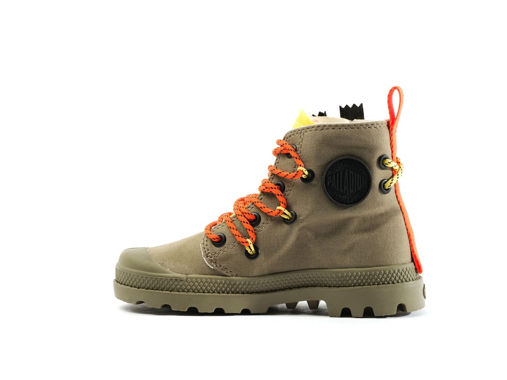 Botas Palladium PAMPA LACE IT Niños Verde | Chile-61023