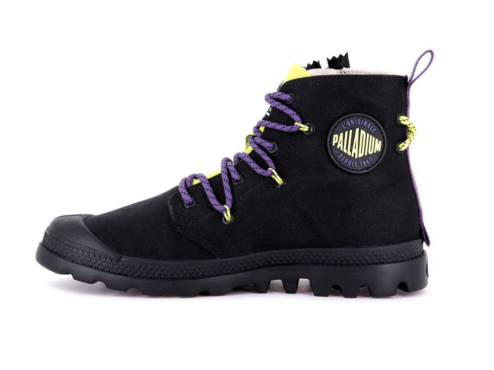 Botas Palladium PAMPA LITE LACE IT Mujer Negras Verde Claro | Chile-89025