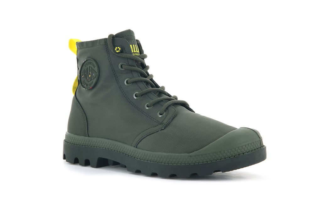 Botas Palladium PAMPA RECYCLE WATERPROOF+ 2 Mujer Verde Oliva | Chile-05673