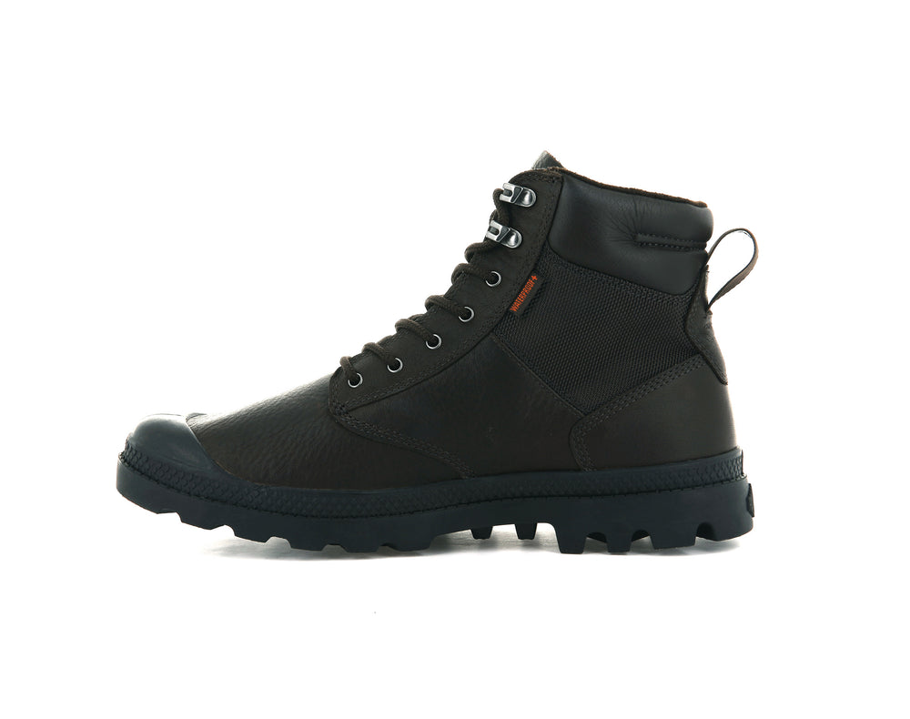 Botas Palladium PAMPA SHIELD WP+ LTH Hombre Marrones Oscuro | Chile-82704