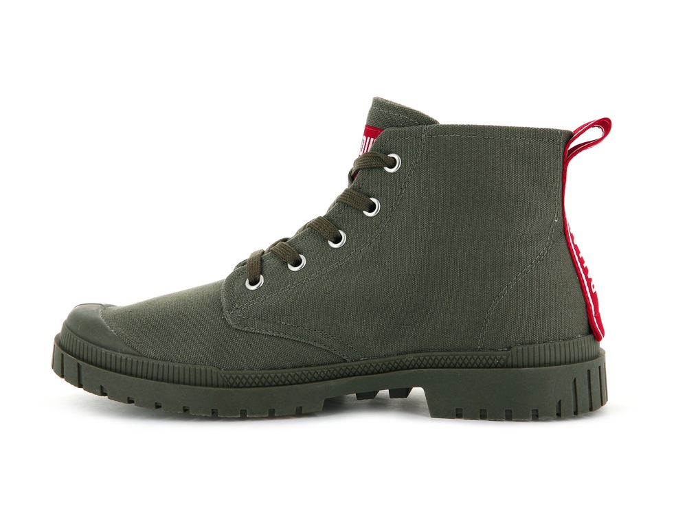 Botas Palladium PAMPA SP20 DARE Hombre Verde Oliva | Chile-32516