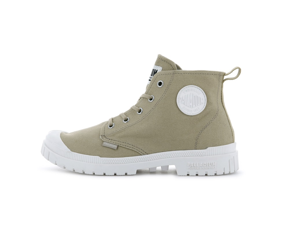 Botas Palladium PAMPA SP20 HI CANVAS Mujer Warm Sand | Chile-31976