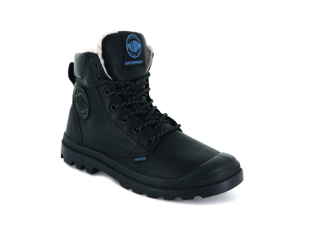 Botas Palladium PAMPA SPORT CUFF WPS Hombre Negras | Chile-30714