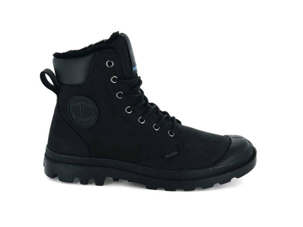 Botas Palladium PAMPA SPORT CUFF WPS Hombre Negras | Chile-38760