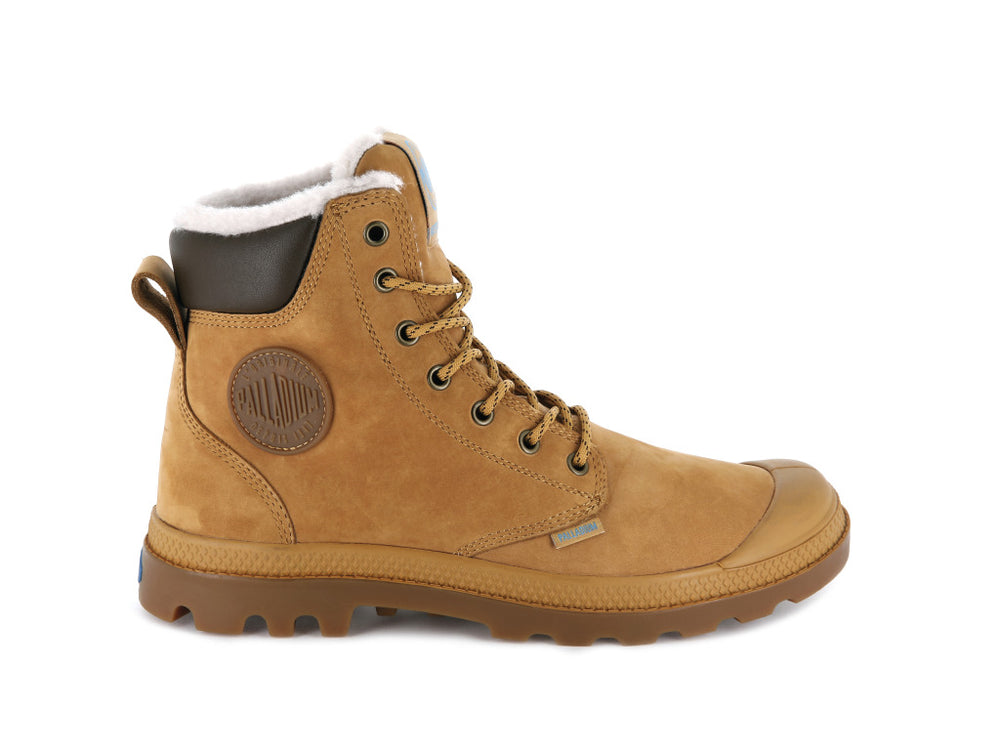 Botas Palladium PAMPA SPORT CUFF WPS Hombre Doradas | Chile-94620