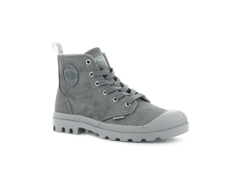 Botas Palladium PAMPA ZIP DESERTWASH Mujer Gris Oscuro | Chile-73620