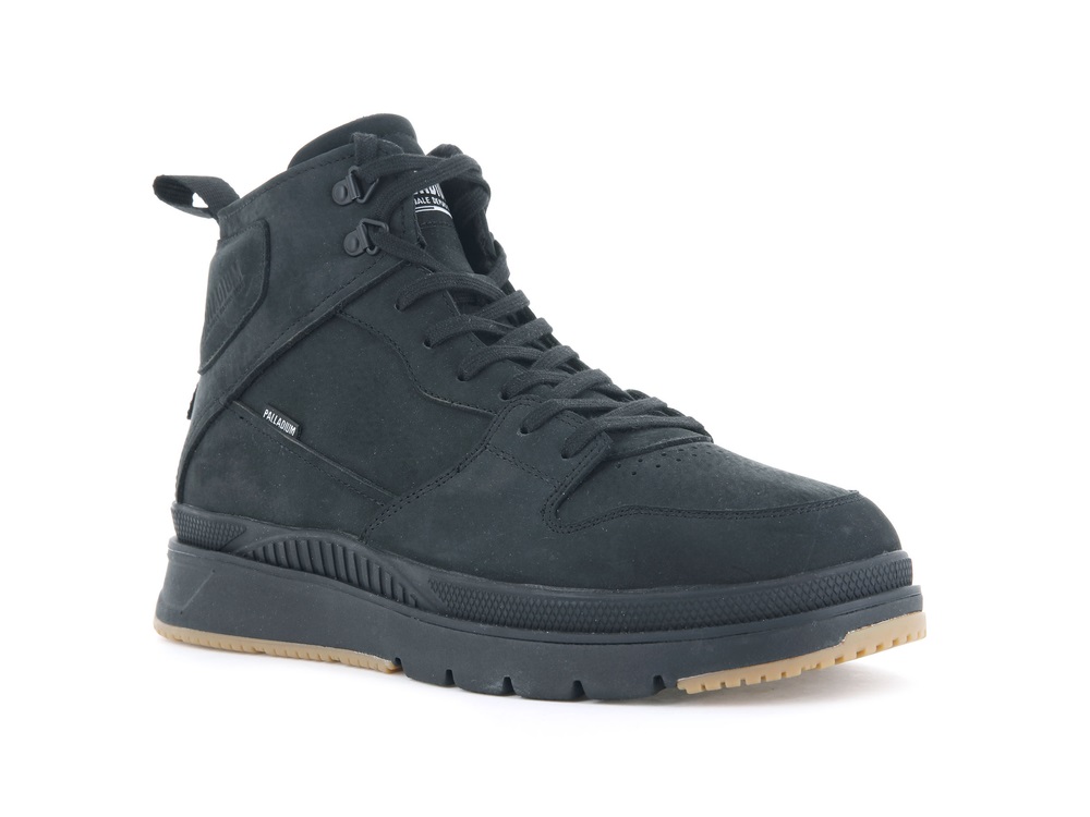 Botas de Invierno Palladium PALLASIDER HI NUBUCK Hombre Negras | Chile-93054