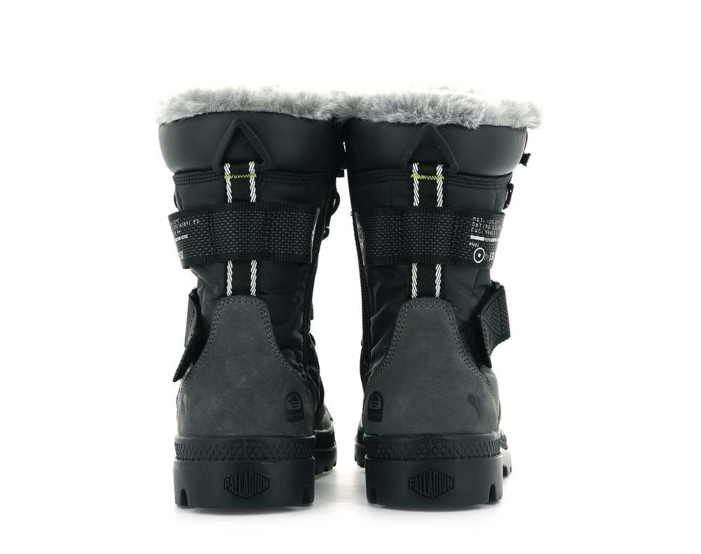 Botas de Invierno Palladium PAMPA EUROPA TACTICAL Mujer Negras | Chile-71039