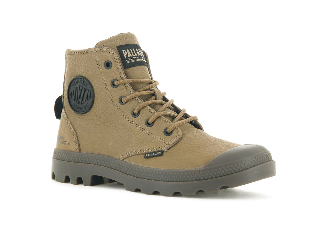 Botas de Invierno Palladium PAMPA HI SUPPLY LEATHER Hombre Marrones | Chile-14692