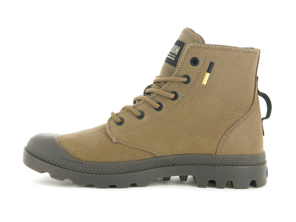 Botas de Invierno Palladium PAMPA HI SUPPLY LEATHER Hombre Marrones | Chile-14692