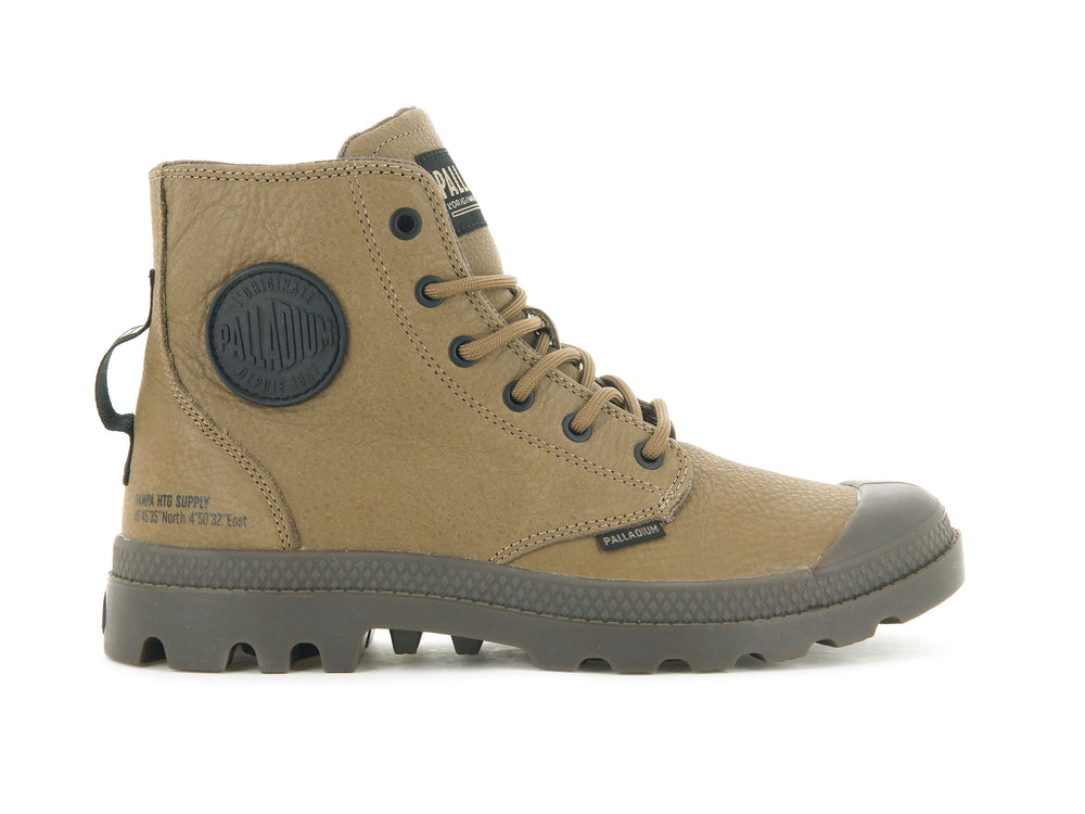 Botas de Invierno Palladium PAMPA HI SUPPLY LEATHER Hombre Marrones | Chile-14692