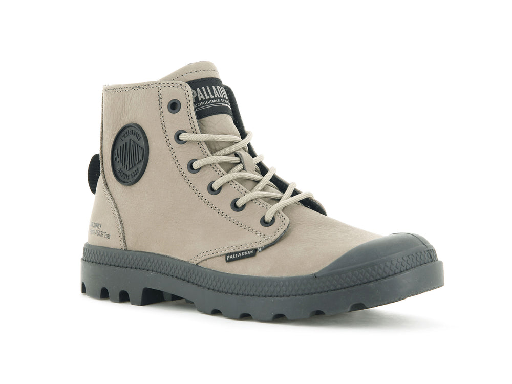 Botas de Invierno Palladium PAMPA HI SUPPLY LEATHER Hombre Dune | Chile-65283