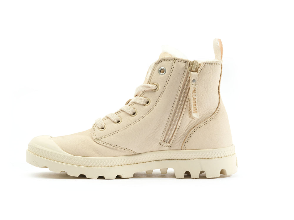 Botas de Invierno Palladium PAMPA HI ZIP WL Mujer Sahara | Chile-72491