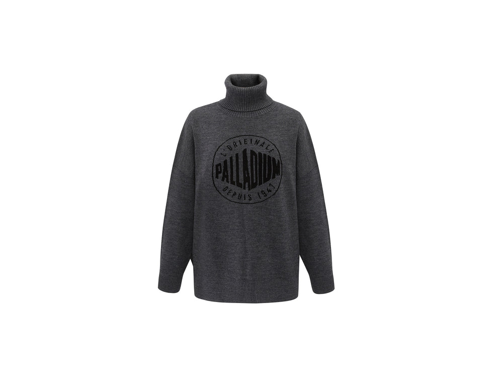 Sudadera Con Capucha Palladium ROUND LOGO SWEATER Hombre Gris | Chile-35064