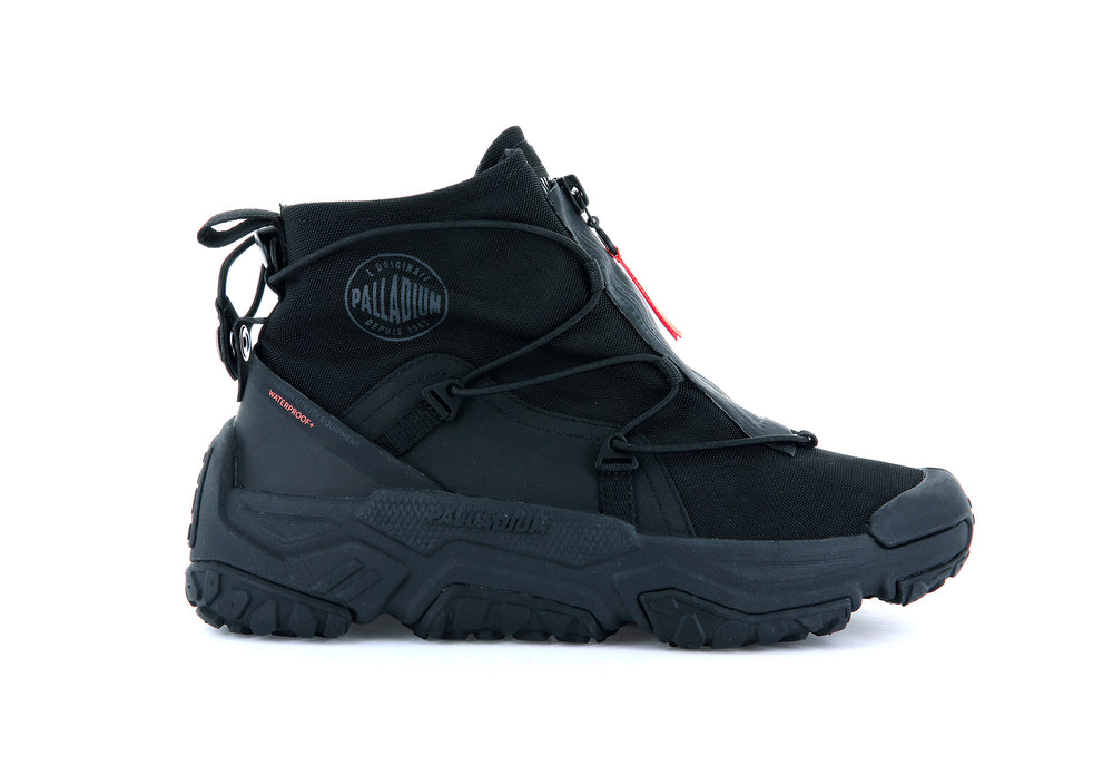 Zapatillas Palladium OFF-GRID HI ZIP WATERPROOF + Hombre Negras | Chile-84317