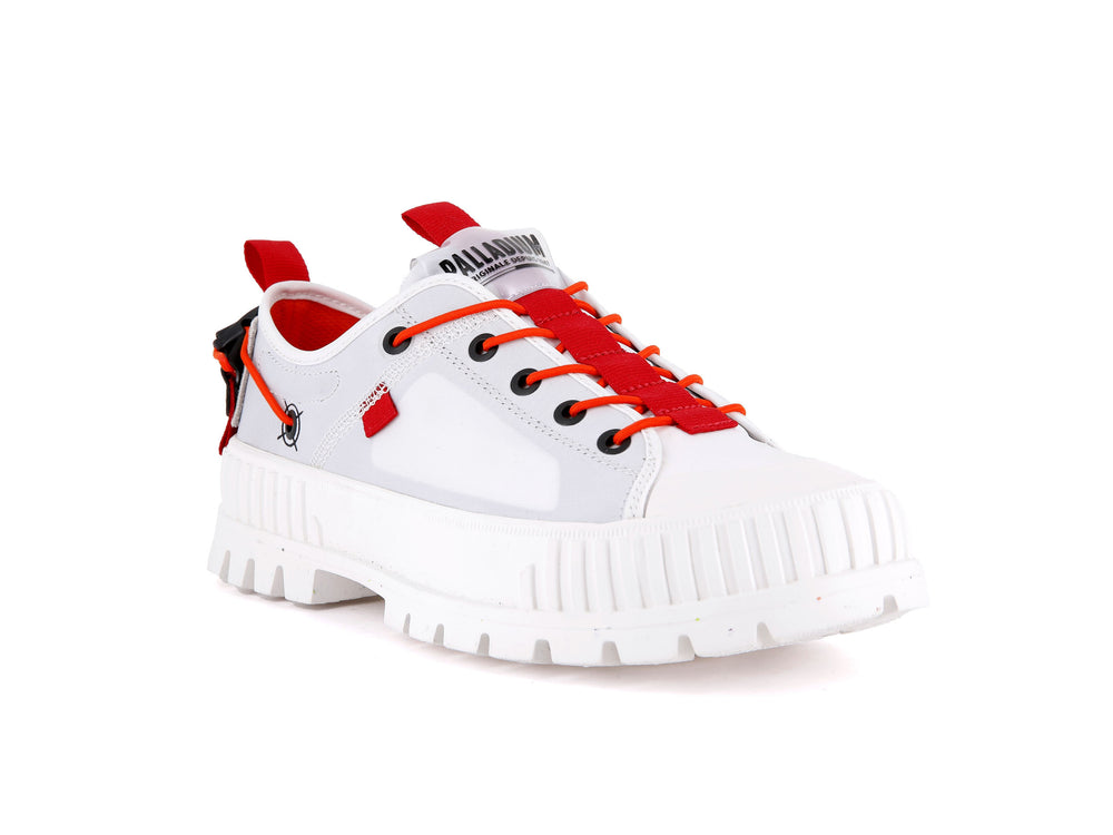 Zapatillas Palladium PALLASHOCK LO TICKET TO EARTH Hombre Blancas | Chile-70592