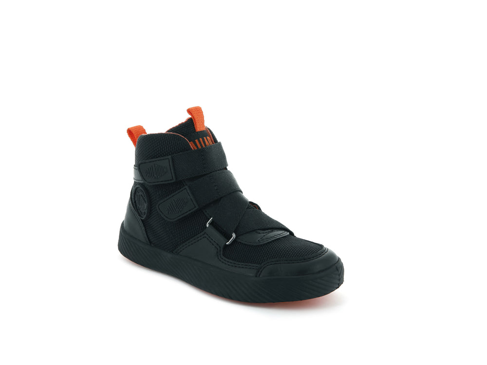 Zapatillas Palladium PALLASTREET MID ST Niños Negras | Chile-18630