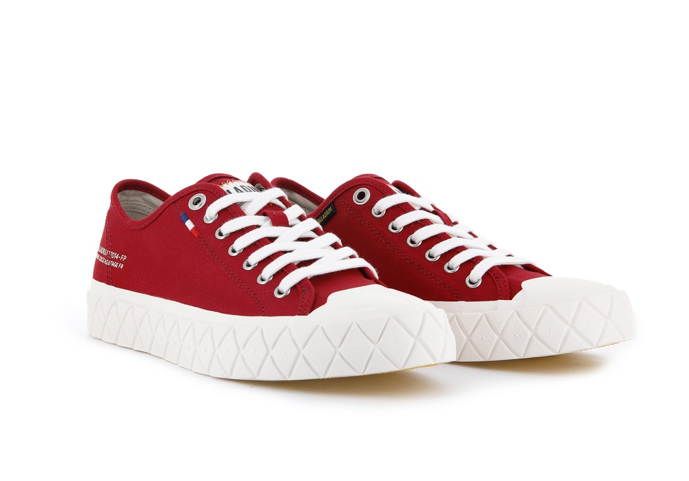 Zapatillas Palladium PALLA ACE CANVAS Hombre Rojas | Chile-45916